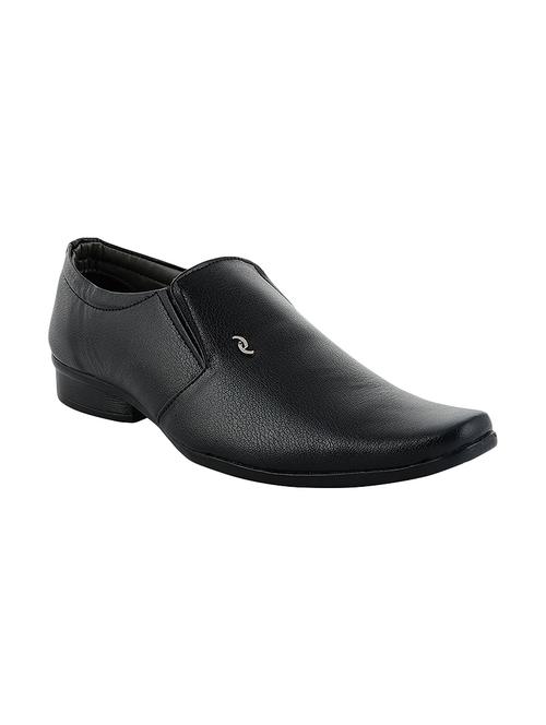 black leatherette formal slip on - 14790590 - Standard Image - 1