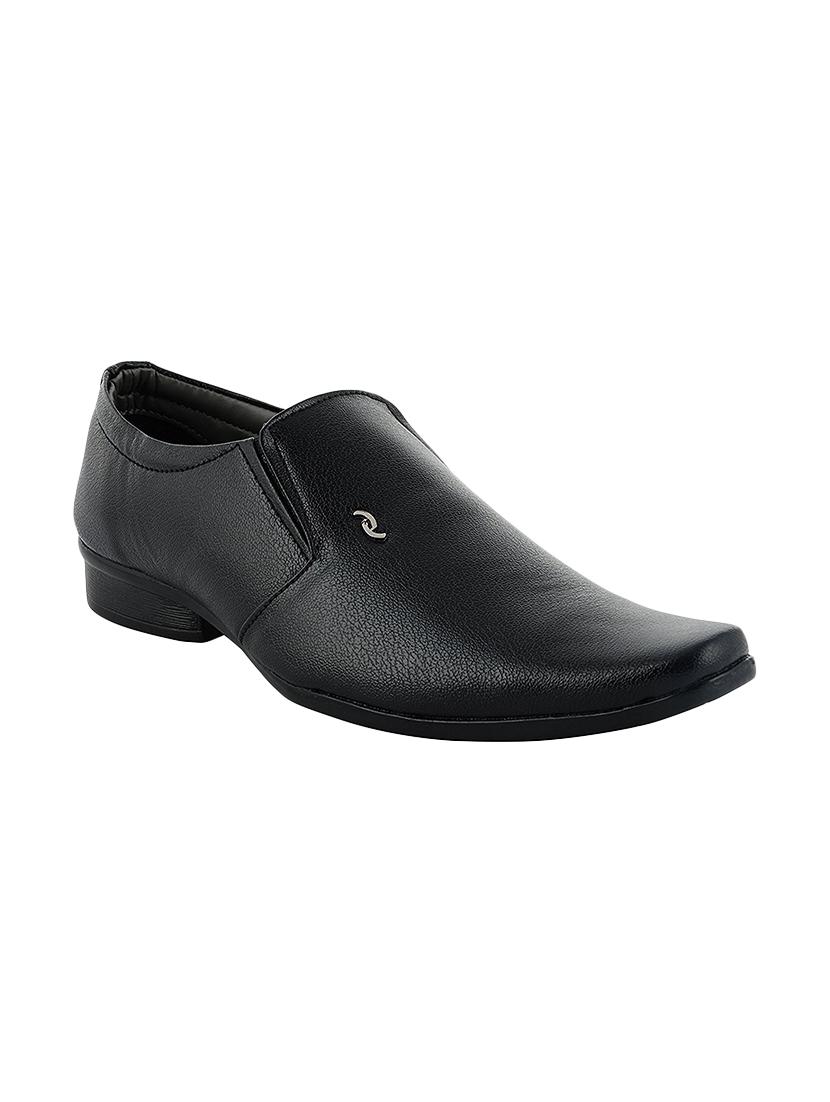 black leatherette formal slip on - 14790590 - Zoom Image - 1