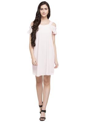 pink solid a-line dress - 14791750 - Standard Image - 2