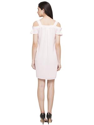 pink solid a-line dress - 14791750 - Standard Image - 5