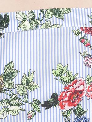 off shoulder floral top - 14791807 - Standard Image - 5