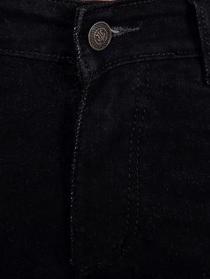 black denim plain jeans - 14793024 - Standard Image - 4