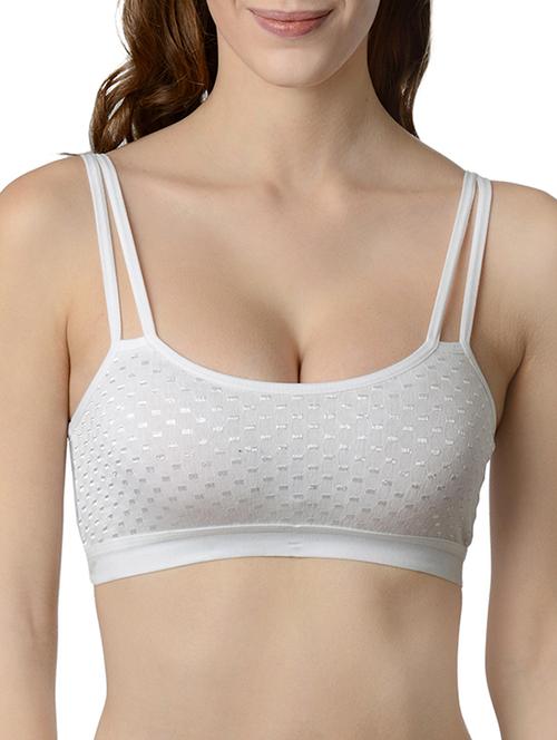 white embroidered bra - 14796099 - Very Small Image - 1