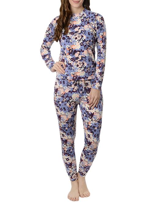 multicolored printed pajama set - 14796107 - Very Small Image - 1