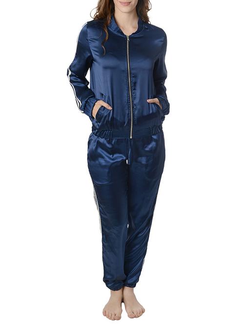 blue solid nightwear set - 14796109 - Very Small Image - 1