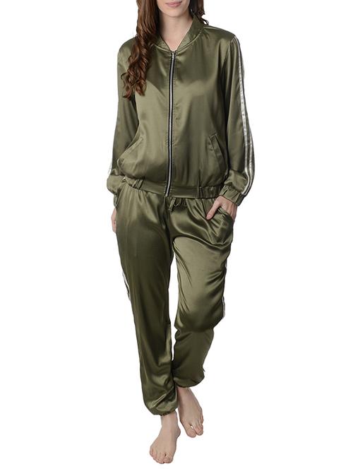 green solid nightwear set - 14796110 - Very Small Image - 1
