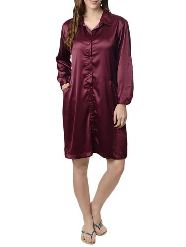purple solid sleepshirt - 14796115 - Very Small Image - 1