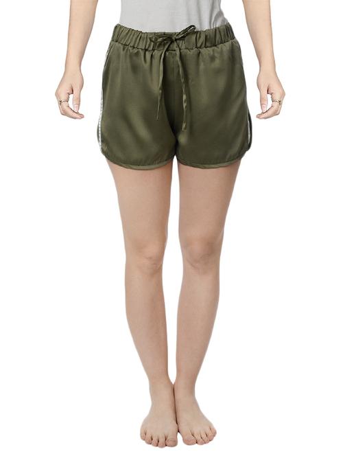 green satin shorts - 14796117 - Very Small Image - 1