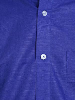 blue cotton casual shirt - 14797730 - Standard Image - 4