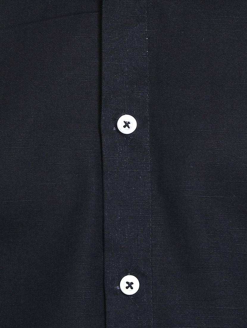 black cotton casual shirt - 14797732 - Zoom Image - 4