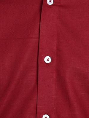 red cotton casual shirt - 14797733 - Standard Image - 4
