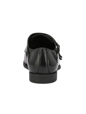black leatherette slip on monk strap - 14797834 - Standard Image - 3