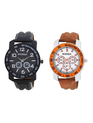 Set of 2 round dial analog watch -(RD-114-RD-119) - 14800459 - Standard Image - 1