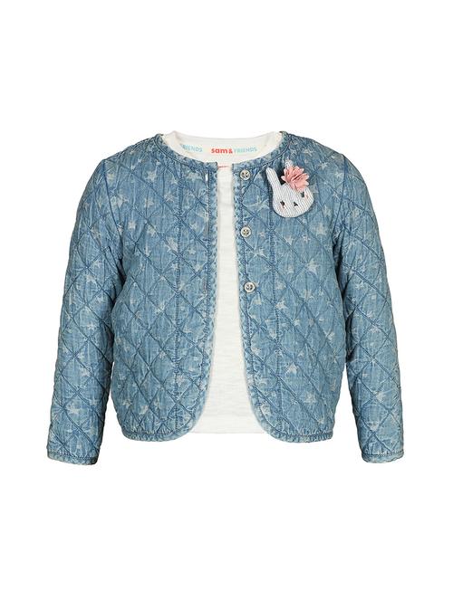 sam & friends light blue cotton quilted jackets - 14800510 - Standard Image - 1