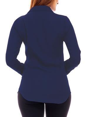 concealed placket long sleeved shirt - 14800719 - Standard Image - 3