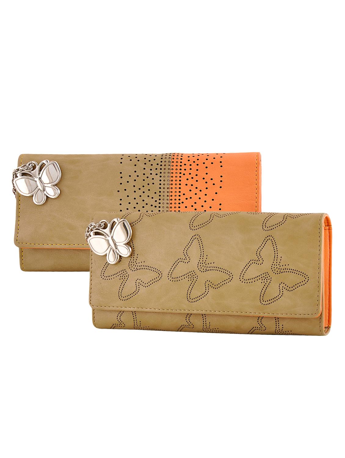 beige leatherette wallet - 14800766 - Zoom Image - 1
