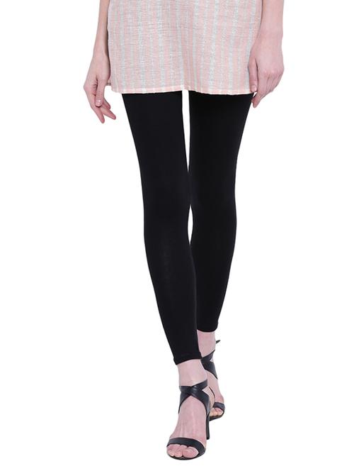 black cotton spandex leggings - 14800906 - Standard Image - 1