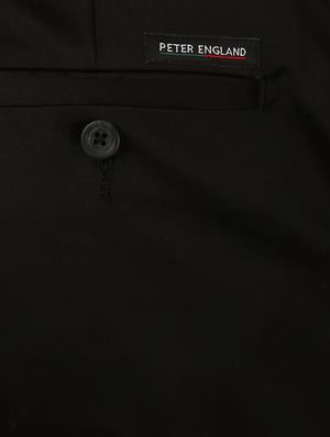 black cotton blend flat front formal trouser - 14801699 - Standard Image - 3