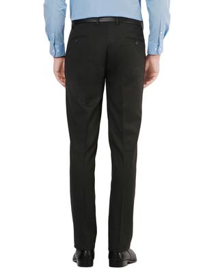 grey polyester blend flat front formal trouser - 14801704 - Standard Image - 2