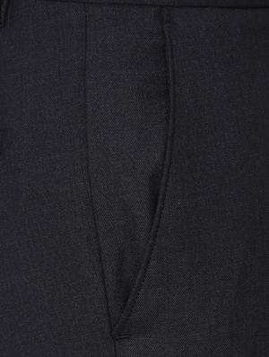 blue polyester blend flat front formal trouser - 14801705 - Standard Image - 3
