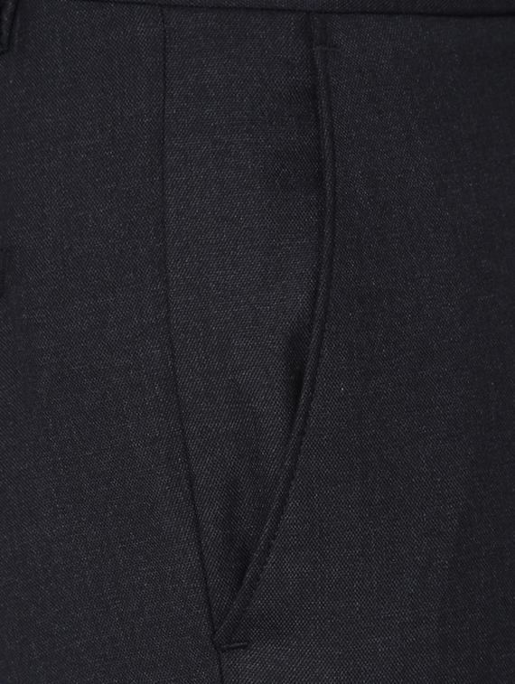 blue polyester blend flat front formal trouser - 14801705 - Zoom Image - 3