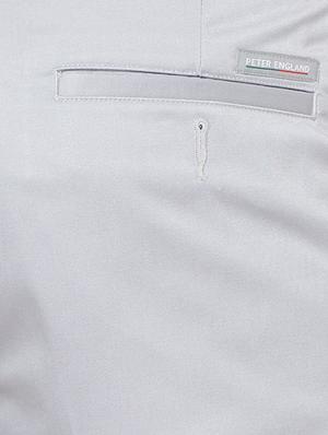 grey cotton blend pleated formal trouser - 14801712 - Standard Image - 3