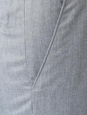 grey polyester blend flat front formal trouser - 14801714 - Standard Image - 3