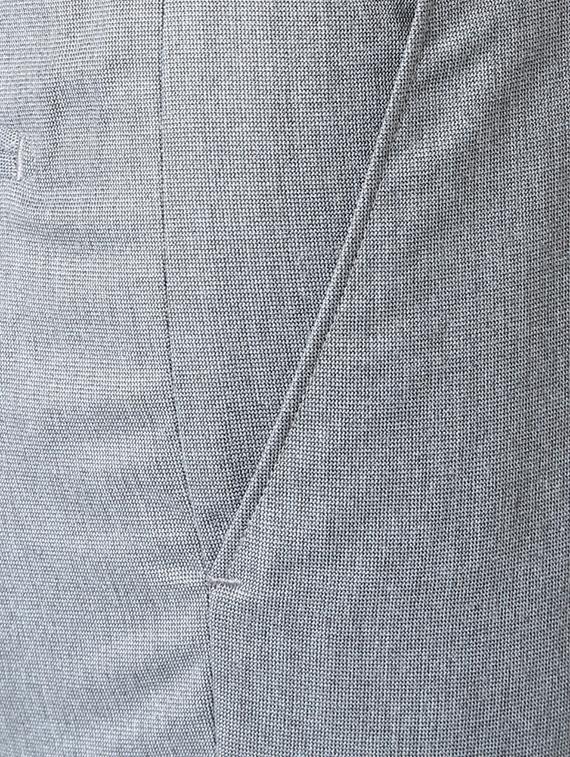 grey polyester blend flat front formal trouser - 14801714 - Zoom Image - 3