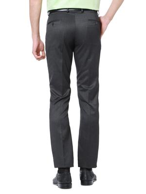 grey polyester blend flat front formal trouser - 14801720 - Standard Image - 2