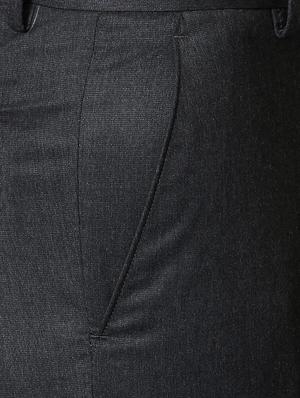grey polyester blend flat front formal trouser - 14801720 - Standard Image - 3