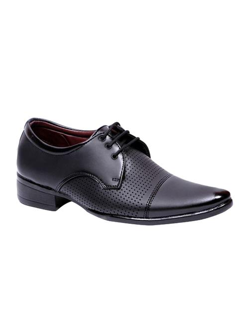 black leatherette formal derby - 14804822 - Standard Image - 1