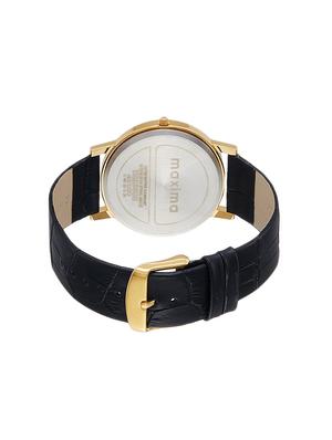 maxima black dial watch for men - 42100lmgy - 14805656 - Standard Image - 2