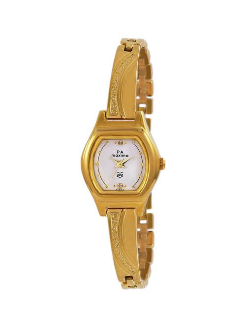 maxima white dial watch for women - 14805730 - Standard Image - 1