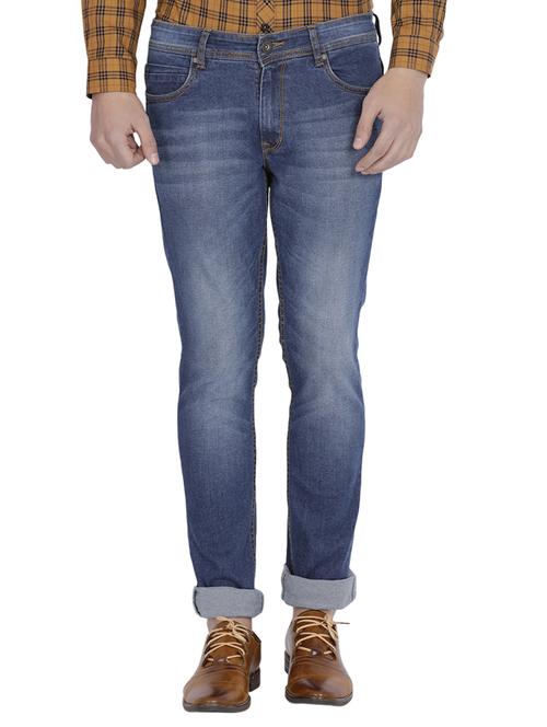 blue denim washed jeans - 14805884 - Standard Image - 1
