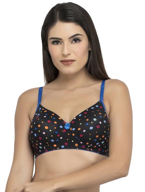 black printed t-shirt bra - 14807652 - Standard Image - 1