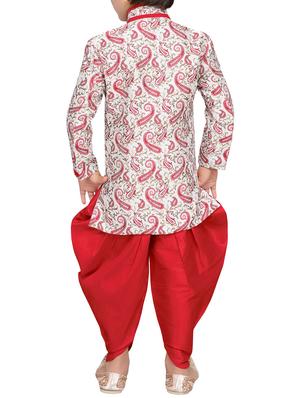 red jute kurta set - 14808684 - Standard Image - 3