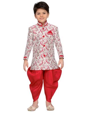 red jute kurta set - 14808684 - Standard Image - 4