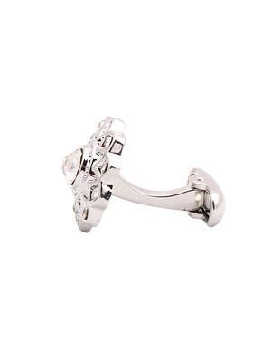 silver metal cufflink - 14809404 - Standard Image - 3