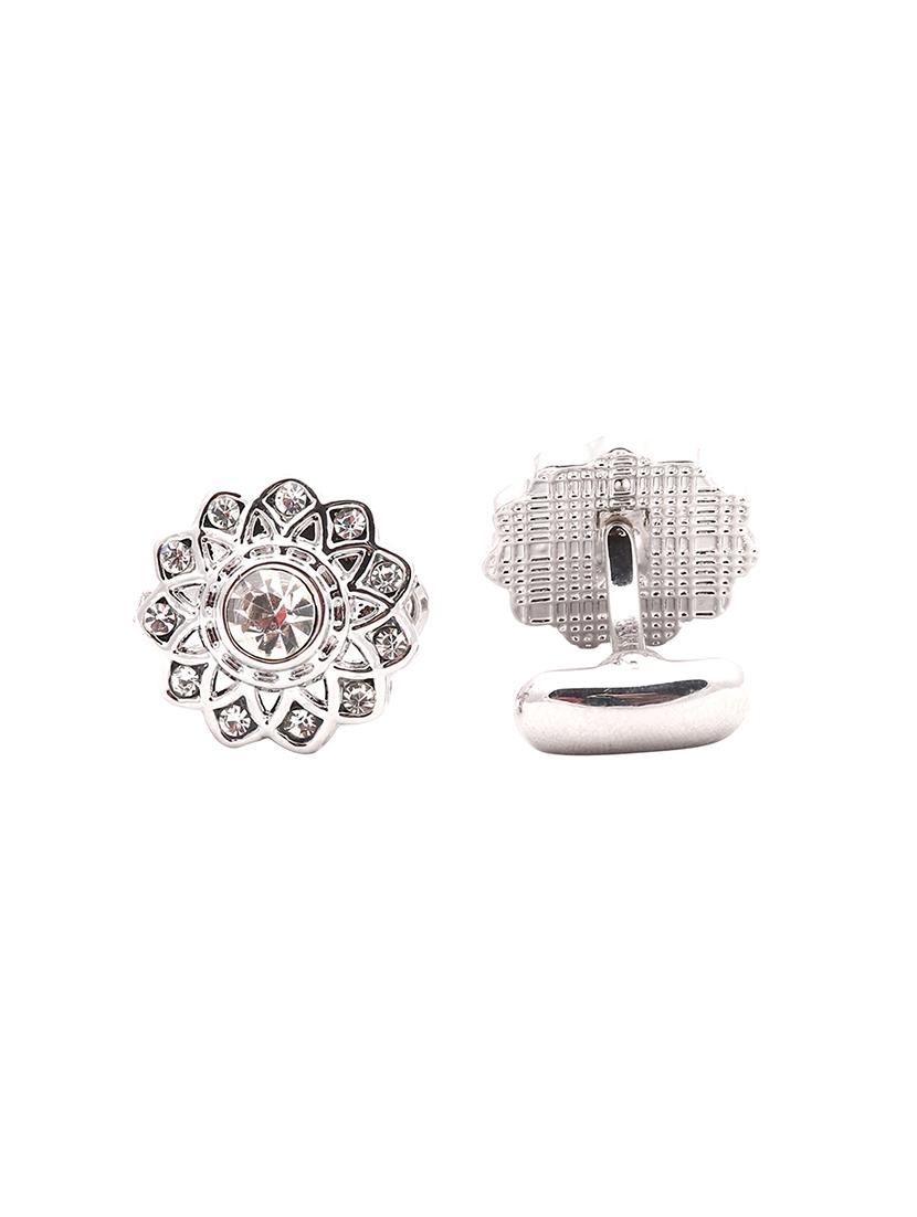 silver metal cufflink - 14809404 - Zoom Image - 2