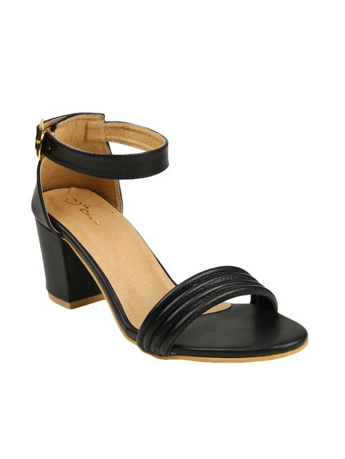 black fabric closed back sandals - 14810093 - Standard Image - 1