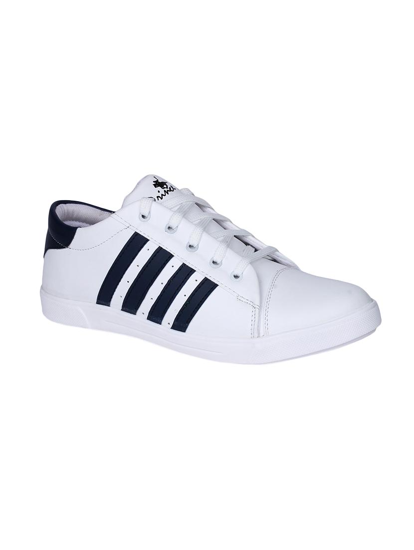hand walk white leatherette lace up sneakers - 14810789 - Zoom Image - 1