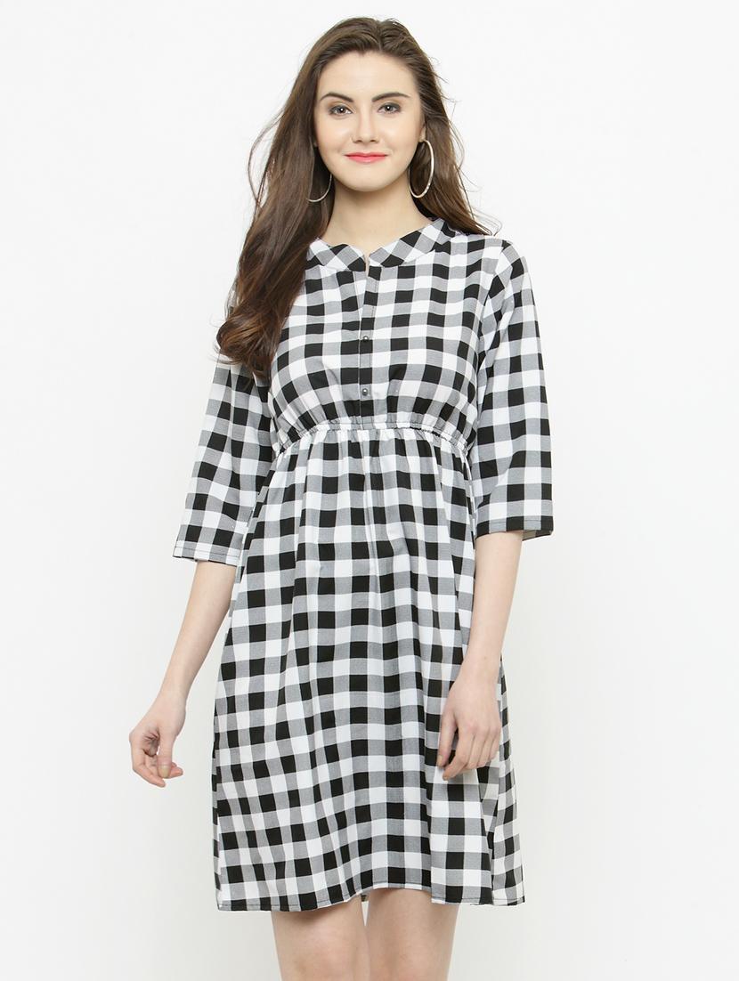 black printed casual dress - 14811734 - Zoom Image - 1