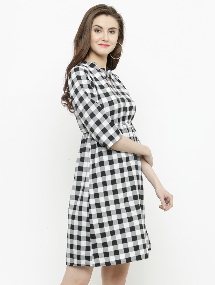 black printed casual dress - 14811734 - Zoom Image - 2