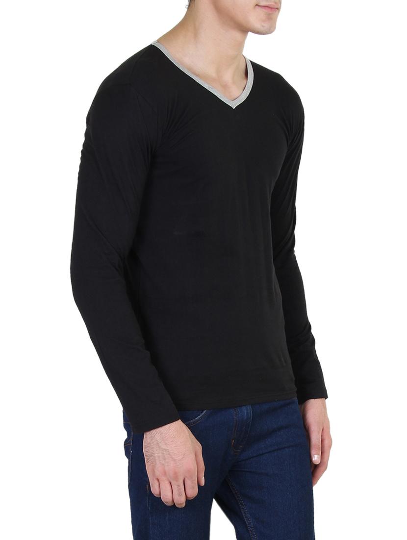 black cotton t-shirt - 14811821 - Zoom Image - 2