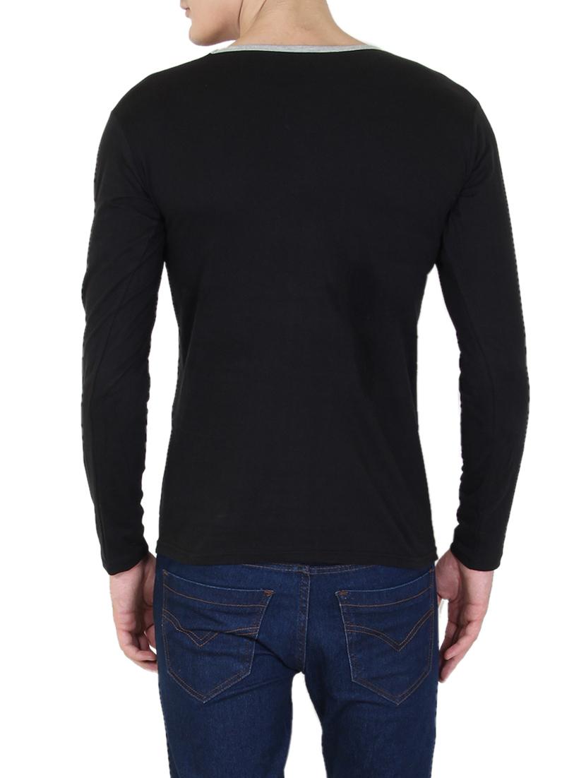 black cotton t-shirt - 14811821 - Zoom Image - 3