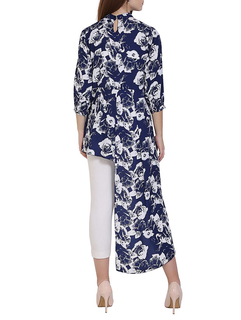 mock neckline asymmetric tunic - 14815018 - Zoom Image - 3
