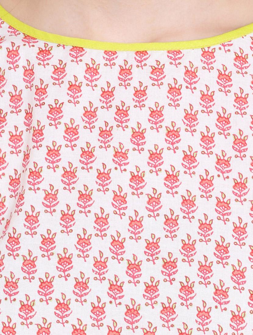 pink printed crop top - 14816230 - Zoom Image - 4