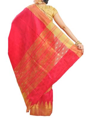 pink art silk woven saree with blouse - 14816485 - Standard Image - 2