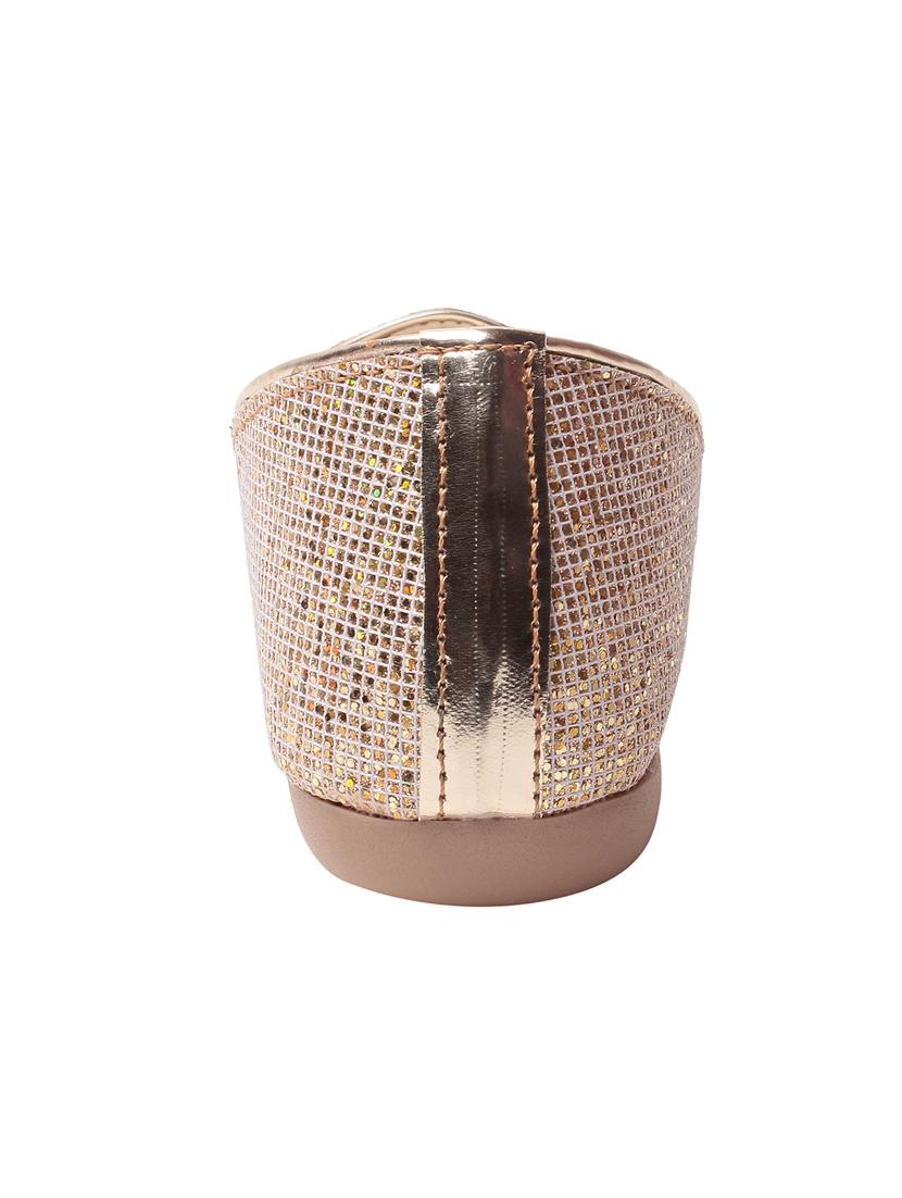 gold faux leather slip on ballerina - 14817450 - Zoom Image - 3