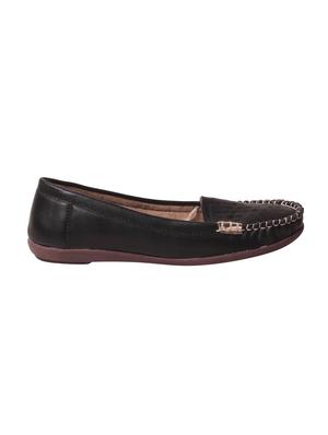 black faux leather slip on loafers - 14817472 - Standard Image - 2